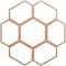 Ekena Millwork Florin Wood Fretwork Pierced Ceiling Medallion, Cherry, 24"OD x 8 1/2"ID x 3/8"T CMWP24X24X0375FOCH - alternate 1